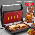 750 W 220 V majapidamises kasutatav minipihvimasin Hamburger Praemuna Panini elektriline v&otilde;ileivak&uuml;psetaja Kahe kleepuva pinnaga grillr&ouml;ster