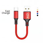 Nailonist C-t&uuml;&uuml;pi laadija andmekaabel Samsung A5 S8 S9 Plus Huawei P20 P30 Xiaomi jaoks &ndash; kiire laadimise toitepanga kaablid 0.25m for Android must