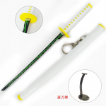 22 cm ohutus Kimetsu no Yaiba sulamist m&otilde;&otilde;k relv deemoni tapja Cosplay Kochou Shinobu samurai m&otilde;&otilde;k Katana ninja nuga Espada rekvisiidi lava rekvisiidid 22cm