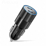 40w USB C kiire autolaadija 2 pordi t&uuml;&uuml;p C Pd autolaadija iPhone 13 12 11 Pro Max jaoks Samsungi mobiiltelefoni toiteadapter autos must