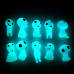 10 tk helendavad puupiiritused, mikromaastikukujuline ornament &otilde;ues helendav miniatuurne kuju, pottides mini aiatarvikud 10pc/set sinine