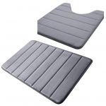 2 tk / komplekt korallifliisist vannimatt U-kujuline tualettvaip libisemiskindel kiiresti kuivav vett imav vannitoap&otilde;rand vaipvannivaip A hall