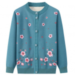 Vanaema talvemantli n&ouml;&ouml;bid k&uuml;lmakindlad pikad varrukad Mugav ema talvekampsun mantel Naiste r&otilde;ivas 3XL j&auml;rve sinine v&auml;rv