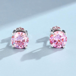 Mitmes v&auml;rvitoonis neljaharulised moissanite k&otilde;rvar&otilde;ngad 30 senti 50 senti 1 karaadine 2 karaadine h&otilde;be meestele ja naistele Valikulised lihtsad k&otilde;rvar&otilde;ngad 5MM
