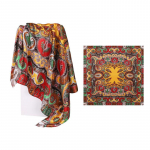 Kvaliteetsed luksuslikud siidist sallid peapael Sallid kaelasall naistele kett siidist sall naiste dekoratiivne sall 90*90cm