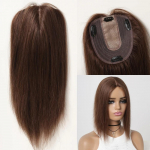 HAIRCUBE Remy Inimese Juuste Toppers Keskosa Must Pruunid Juukset&uuml;kid Naistele &Otilde;henevate Juuste Siidist alusklamber 12tollise Juuksepikendusega