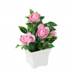 V&otilde;ltspotitaim Erksav&auml;rviline kunstlik roos Bonsai Pleekimiskindel realistlik simuleeritud taim kodu kaunistamiseks punane