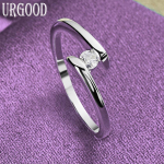 925 Sterling Silver Charm AAA tsirkoon s&otilde;rmus Moodne kingitus peoehted 7#