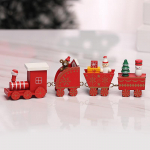 J&otilde;ulud puidust rong H&auml;id j&otilde;ulukaunistusi kodupuu kaunistuseks Navidad Noel Kids Head uut aastat