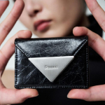 Fennec kortsuline kolmnurkne akordiontaskuga rahakott, must