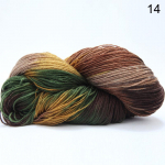 1rull DIY l&otilde;ng mitmev&auml;rviline kudumine villane k&auml;sitsi heegeldatud puuvillane l&otilde;ng beebi sall pehme soe 14