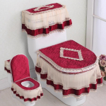 3tk/komplekt, pitstikandid, eemaldatav WC-poti kate, tolmukindel pehme WC-istme r&otilde;ngas padi kodukaunistus tualettruumi kate 3pcs