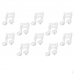 Double Music Note Balloon Wedding Concert Prom Party Decorations - Silver, as described kuld