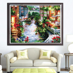The Lakeside House DIY templi&otilde;mblusega j&otilde;ulukingid 14CT 48x40cm