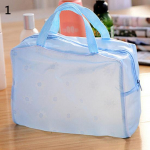 Kaasaskantav lilleline veekindel meik kosmeetiline tualett-tarbed reisipesukoti hoidikott sinine