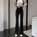 Suvine mood, kitsad p&uuml;ksid, naiste, ebakorrap&auml;rase k&otilde;rge v&ouml;&ouml;kohaga paeltega &otilde;hukesed vabaaja p&uuml;ksid Trend Sport Elegantne naine XL must