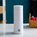 400 ml elektriline veetass intelligentne keedutass elektriline tass multifunktsionaalne tervisetass kaasaskantav keev elektriline veekeetja EU valge