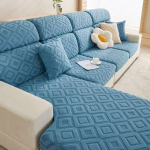 Jacquard elastsed polaarfliisist diivanikatted 1/2/3/4 istmega L-kujuline nurgadiivani kaanega sektsioondiivanimadrats Backrest Cover S