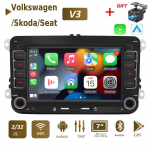 2Din Android Carplay GPS-auto multimeediumipleier Volkswageni/Golfi/Polo/Tiguani/Passati/b7/b6/SEAT/Leoni/Skoda/Octavia jaoks 2+64GB 2+32GB