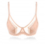 E Cup rinnahoidja naiste suures suuruses Seksikas pits &otilde;huke uhke aluspesu Reguleeritav Bralette l&auml;bivaatav Push Up rinnahoidja Sensuaalne pesu N&auml;htamatu rinnahoidja 75/34E beež