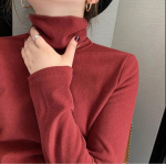 Kahepoolne harjatud sametkilpkonnaga alumine s&auml;rk naiste talvine paksendatud kampsun Slim Fit veniv silmkoeline kampsun M punane
