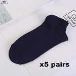 5 paari naiste pahkluu valged mustad sokid naiste sokid hingavad spordisokid &uuml;hev&auml;rvilised paadi sokid mugavad pol&uuml;estersokid One size