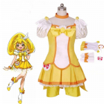 Halloween Smile PreCure! Glitter Force Kise Yayoi Glitter Peace Cure Peace Kleit Cosplay Kost&uuml;&uuml;m T&auml;iskasvanutele Luksuslik K&otilde;rge Kvaliteet L