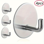 4 tk/komplekt Seinakonks Hoiu riidepuu 304 Roostevabast terasest seinakonks Isekleepuv r&auml;tiku v&otilde;tme vihmavarju riidekonks k&ouml;&ouml;gile vannituppa 4pcs h&otilde;be