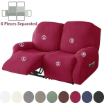 1/2/3 Kohaline Jacquard Reguleeritav Diivanikate Veniv &Uuml;hev&auml;rviline Tugitoolikatted Elutuba Lazy Boy Diivanikatted funda sofa
