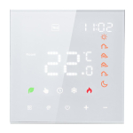 Nutikas termostaat 16A digitaalne programmeeritav LCD-ekraan puuteekraaniga p&otilde;randak&uuml;tte temperatuur Normal 3A Water Heating Dot Type valge