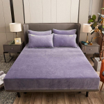 Velvet Queen/king-voodi linakaitse, paigaldatud talvemadratsi kate, libisemiskindel kaheinimesevoodi Pillowcase punane