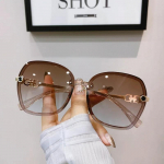 &Uuml;mmargused p&auml;ikeseprillid Uued vintage kassisilmade p&auml;ikeseprillid naiste Korea versioon Trend Gradient p&auml;ikeseprillid UV400