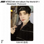 ATEEZ 8. minialbum The World EP.1 : Liikumine Ametlik ID-kaart Fotokaart KPOP Yunho - Z (Limited)