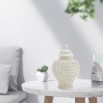 &Otilde;&otilde;nes kaanega ingverivaas, nikerdatud k&auml;sit&ouml;&ouml;, Universaalne mahutiga meisterdus t&ouml;&ouml;laua kaunistamiseks white1