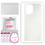 apgo MATTE Protective Skin Sticker for the back compatible with Oppo Find X5, Wrap Film, Hydrogel Film, Flexible, Soft TPU with positioning layer easy