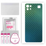 apgo Protective Skin Sticker for the back compatible with LG K92 5G, Wrap Film, Foil, Vinyl - Pattern Carbon Chameleon CAKA1