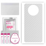 apgo Protective Skin Sticker for the back compatible with Cubot Note 9, Wrap Film, Foil, Vinyl - Pattern Transparent Carbon