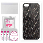 apgo Protective Skin Sticker for the back compatible with Huawei Y5 lite (2018), Wrap Film, Foil, Vinyl - Pattern Carbon Black Pixel