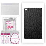 apgo skin sticker film foil vinyl for the BACK compatible with Samsung Galaxy Tab A 10.1 (2019), scratch-resistant, easy to install - Black Honeycomb