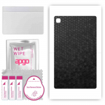 apgo skin sticker film foil vinyl for the BACK compatible with Samsung Galaxy Tab A7 2022, scratch-resistant, easy to install - Black Honeycomb