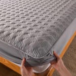 Ema lapse klassi tepitud madratsi kate Bakterivastane lestavastane voodilina, paks k&otilde;ikeh&otilde;lmav voodikaitse 90x200x30cm