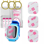 3x apgo Ultra-Clear Hybrid protective glass compatible with Xblitz Kids Watch GPS Love Me, flexible nano glass, great replacement for tempered glass,