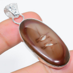 Natural Imperial Jasper Gemstone 925 Sterling Silver Gift Pendant 2.17 c4s11