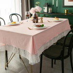 &Uuml;hev&auml;rviline pitsist servaga lauakate, prantsuse retrostiilis puuvillane laudlina, k&ouml;&ouml;gis&ouml;&ouml;gitoa peolaua kaunistamiseks 90x90cm