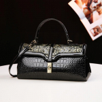 Erksast nahast naiste kott, klapiga kott, &uuml;llas tr&uuml;kitrend, kaasaskantav &uuml;hes &otilde;las mitme sahtliga crossbody kott, emade kott must