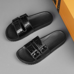 Suvised meeste sussid Vaba aeg Suvejalatsid Meeste rannajalatsid Mugavad meeste kingad &otilde;ues Meeste sussid Mood pl&auml;tud Sussid 39 must