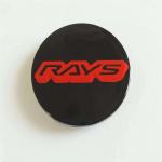 4tk 66mm Rays Rattad Rehvid Keskrummu kork Autoveljed Tolmukindel kate Rummukate Embleem 65mm RAYS Auto Styling Accessories punane/valge
