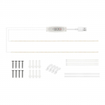 LED taimekasvatuse valgusribad toataimedele Punane ja 3000K p&auml;ikesetaoline kasvulamp h&uuml;dropoonika jaoks 100cm 2 Strips Red light & Warm light