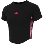 Adidas Slim Fit Vabaaja L&uuml;hikeste Varrukatega &Uuml;mmarguse Kaelusega T-s&auml;rk Raglaanvarrukatega Naiste Topid Must JJ1114 S black