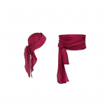 Piraatk&uuml;bara rihmakomplekt Unisex &uuml;hev&auml;rviline Cosplay Vintage keskaegne renessanss pitsiline reguleeritav j&otilde;udlusriiete aksessuaar must